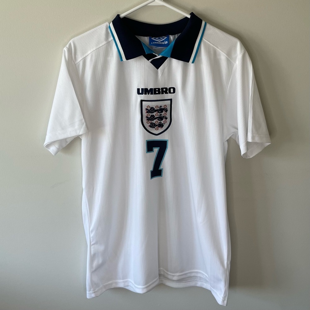 90s Vintage England #7 Jersey Men's Medium
